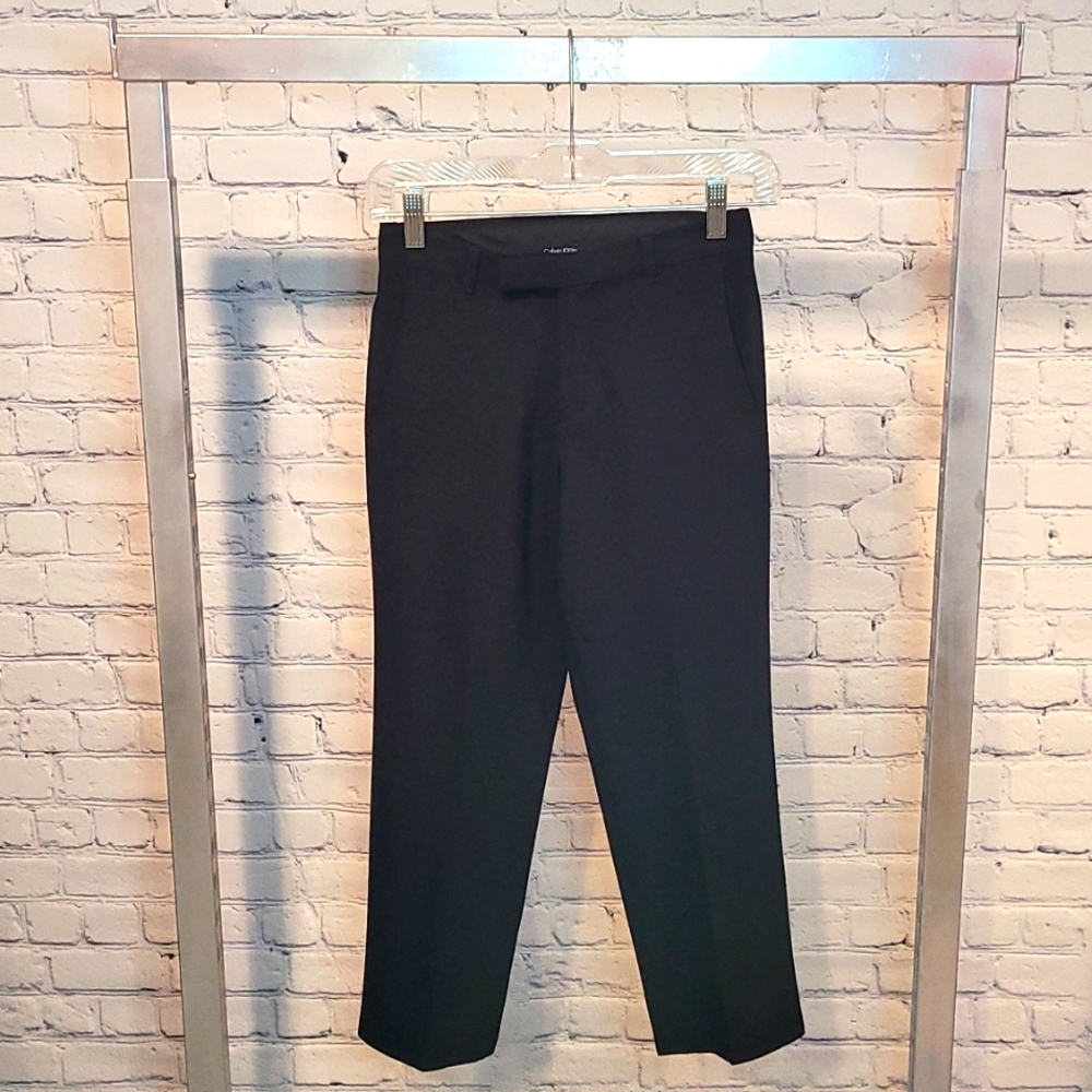 Calvin Klein Cropped Dress Pants, Black, Size 8